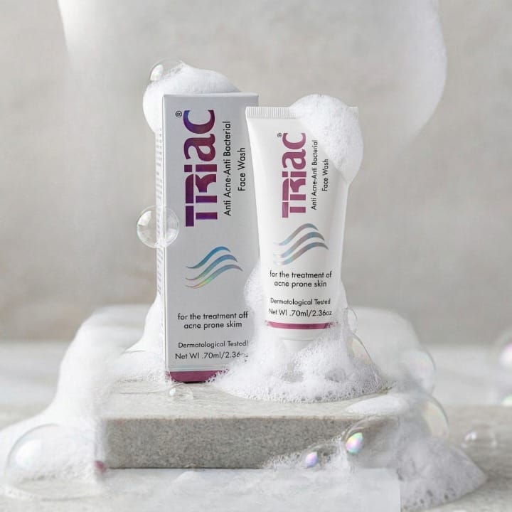Triac Anti Acne Bacterial Facewash 70ml for Acne-Prone skin